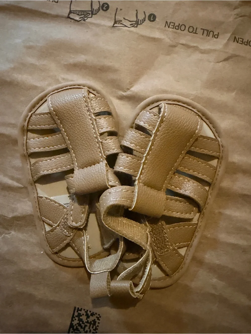 Baby B'Gosh Toddler Sandals in Metallic Gold
